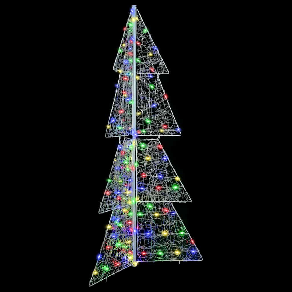 Christmas Tree with 160 LEDs Multicolour 150 cm Acrylic